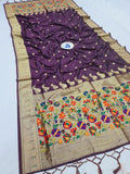Shankari Paithani Dupatta - Golden Zari Weaving NB24  F