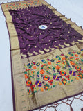 Shankari Paithani Dupatta - Golden Zari Weaving NB24  F