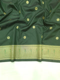 Shankari Paithani Dupatta - Green & Golden Zari Weaving NB24  E
