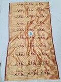 Paithani Blouse Fabric -Soft Golden Zari Fabric- 1 Meter PZF1 I