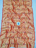 Paithani Blouse Fabric - 5 Pair Red & Golden Zari- 1 Meter PZF1 R