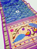 Fancy pallu Paithani Chop Border- 100 % Natural Silk & Handmade