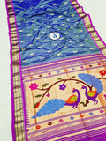Fancy pallu Paithani Chop Border- 100 % Natural Silk & Handmade
