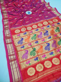 Tissue Padar Paithani - 100 % Pure Silk & Handmade saree