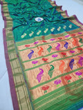 Tissue Padar Paithani - 100 % Pure Silk & Handmade saree