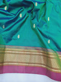 Tissue Padar Paithani - 100 % Pure Silk & Handmade saree