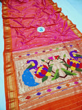 Fancy pallu Paithani Chop Border- 100 % Natural Silk & Handmade