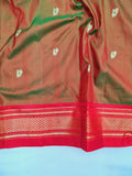 Fancy pallu Paithani Chop Border- 100 % Pure Silk & Handmade