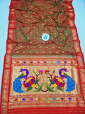 Fancy pallu Paithani Chop Border- 100 % Pure Silk & Handmade