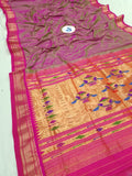 Double Pallu Paithani - 100 % Pure Silk Handloom Saree DPP1 A41