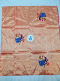 Paithani Blouse Piece - 100 % Natural Silk + zari & Handmade PPB1 K