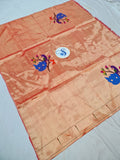 Paithani Blouse Piece - 100 % Natural Silk + zari & Handmade PPB1 K