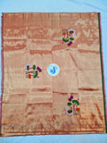 Paithani Blouse Piece - 100 % Natural Silk + zari & Handmade PPB1 O