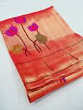 Paithani Blouse Piece - 100 % Natural Silk + zari & Handmade PPB1 G