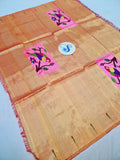 Paithani Blouse Piece - 100 % Natural Silk + zari & Handmade PPB1 F