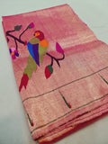 Paithani Blouse Piece - 100 % Natural Silk + zari & Handmade PPB1 P