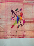 Paithani Blouse Piece - 100 % Natural Silk + zari & Handmade PPB1 P