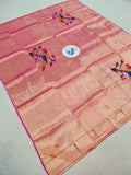 Paithani Blouse Piece - 100 % Natural Silk + zari & Handmade PPB1 P