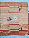 Paithani Blouse Piece - 100 % Natural Silk + zari & Handmade PPB1 B