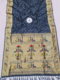 Mor Popat Semi Paithani Saree- NB14 L