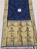 Mor Popat Semi Paithani Saree- NB14 D