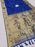 Mor Popat Semi Paithani Saree- NB14 J