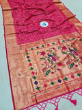 Chex Muniya Semi Paithani MB6 A PINK