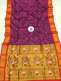 Pure Silk Kadiyal Paithani - Powerloom SLV5 L