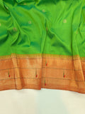 Triple Muniya Paithani - 100 % Pure Silk & Handwoven saree