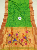 Triple Muniya Paithani - 100 % Pure Silk & Handwoven saree