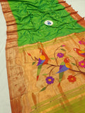 Triple Muniya Paithani - 100 % Pure Silk & Handwoven saree