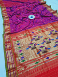 Double Pallu Paithani - 100 % Pure Silk Handloom Saree DPP1 A46