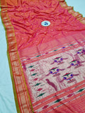 Double Pallu Paithani - 100 % Pure Silk Handloom Saree DPP1 A53