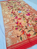 Allover Pure Silk Paithani Dupatta 100% Handloom PPD3 A