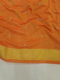 Cotton Handloom Paithani saree - Fancy Pallu