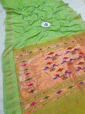 Double Pallu Paithani - 100 % Pure Silk Handloom Saree DPP1 A58