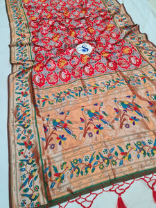 Kesar Semi Paithani Saree - MB17 A