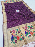Paithani Dupatta - Golden Zari Weaving NB 11 R