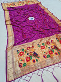 Paithani Dupatta - Golden Zari Weaving NB 11 M