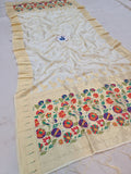 Shankari Paithani Dupatta - Golden Zari Weaving NB24 I