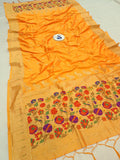 Shankari Paithani Dupatta - Golden Zari Weaving NB24 K