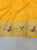 Mor Popat Semi Paithani Saree- NB14 E