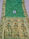 Mor Popat Semi Paithani Saree- NB14 F