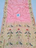 Mor Popat Semi Paithani Saree- NB14 H