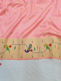 Mor Popat Semi Paithani Saree- NB14 H