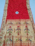 Mor Popat Semi Paithani Saree- NB14 K