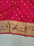 Mor Popat Semi Paithani Saree- NB14 B