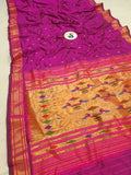 Double Pallu Paithani - 100 % Natural Silk & Handmade saree DDP1 A71