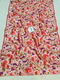 Paithani Blouse Piece- Red Silver Zari fabric- 1 Meter PF1 O