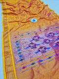 Double Pallu Paithani - 100 % Pure Silk Handloom Saree DPP1 A84